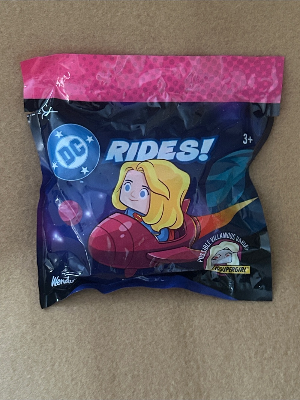 Wendy’s DC Rides! Supergirl Mini Vehicle - Pink & Navy